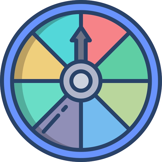 Illustration linéaire en couleur de Twister