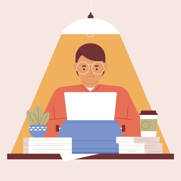 Illustration de littérature dessinée à la main