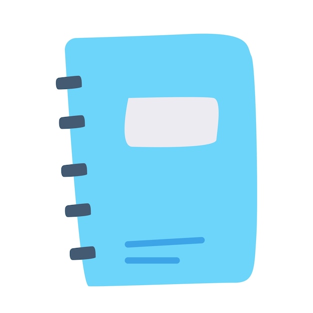Illustration de livre agenda dessinée à la main de vecteur