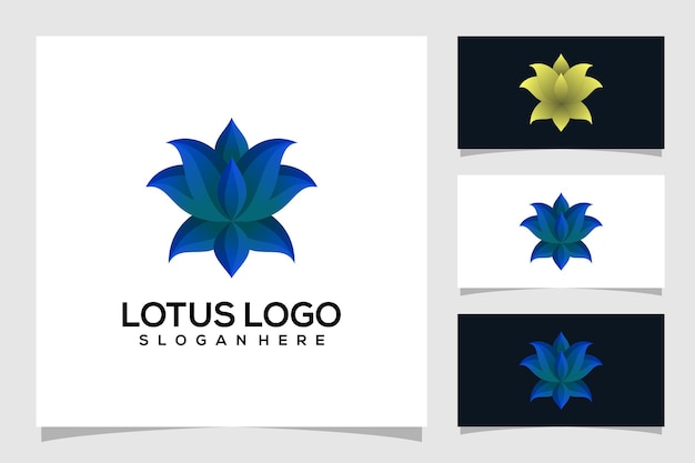 Vecteur illustration de logo abstrait lotus