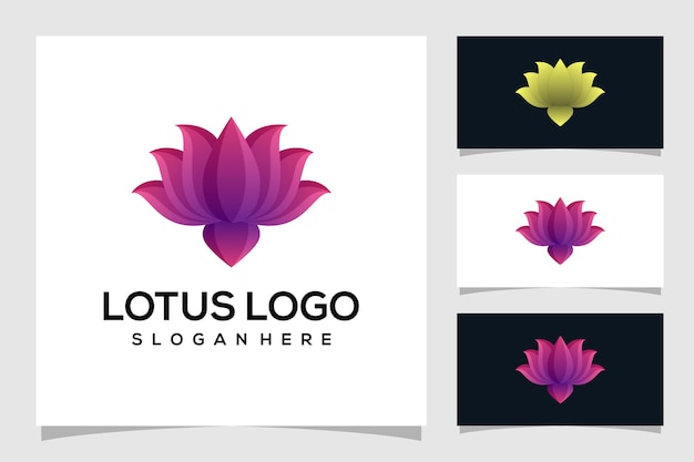 Vecteur illustration de logo abstrait lotus