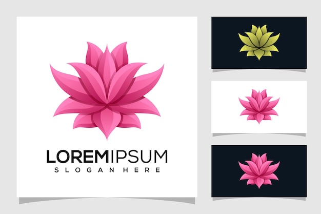 Vecteur illustration de logo abstrait lotus