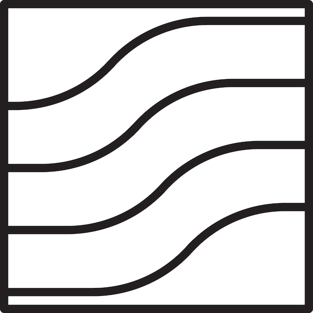Illustration de logo carré abstrait dans un style branché et minimal