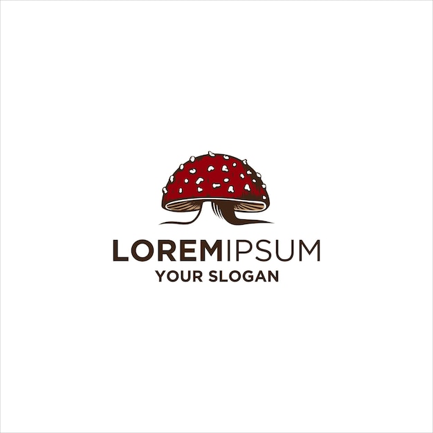 Illustration De Logo De Champignons Rouges