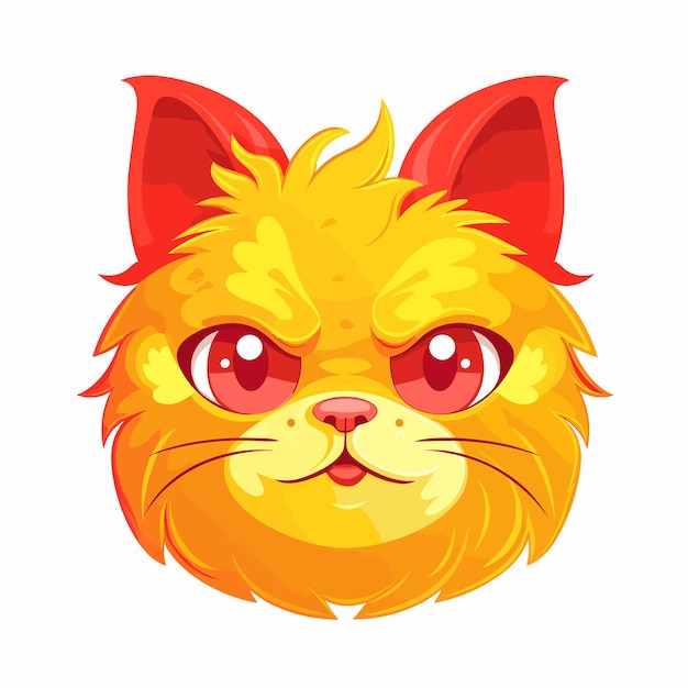 illustration de logo de chat