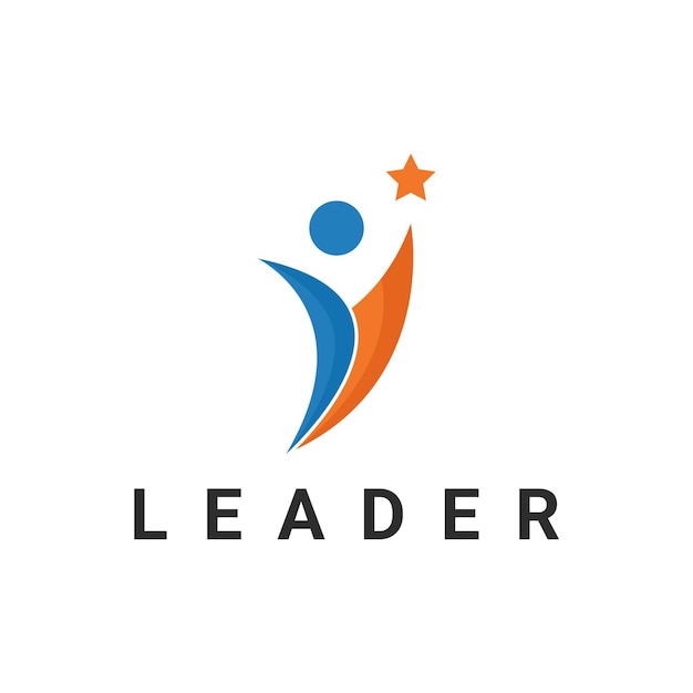 Vecteur illustration logo de leadership graphique vectoriel logo de réussite et modèle de conception de logo d'éducation