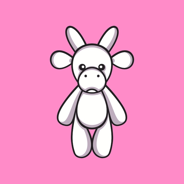 Illustration Et Logo De Mascotte De Personnage De Dessin Animé De Vache Mignonne