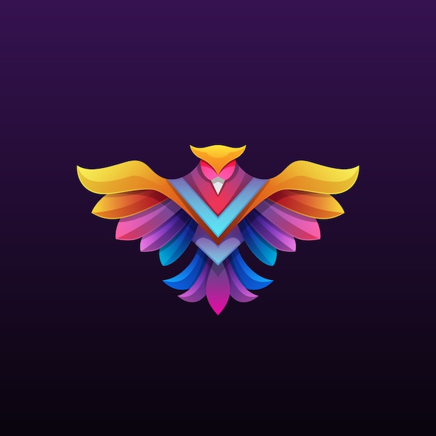 Illustration Logo Phoenix Coloré