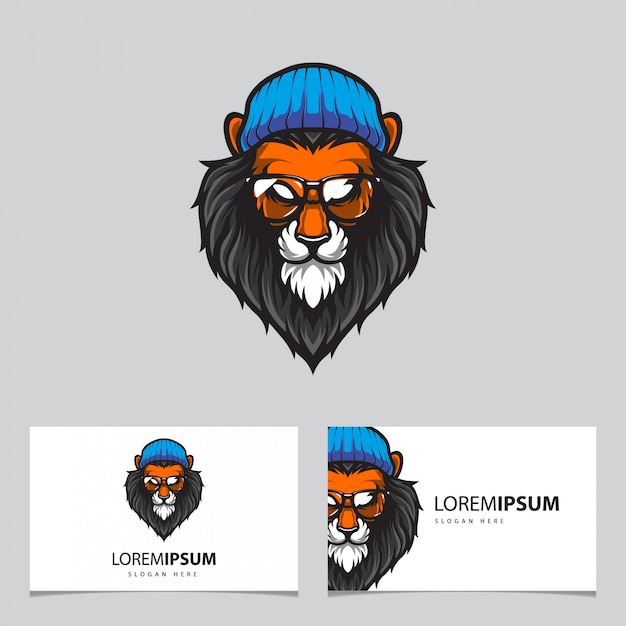 Illustration De Logo Tête De Lion