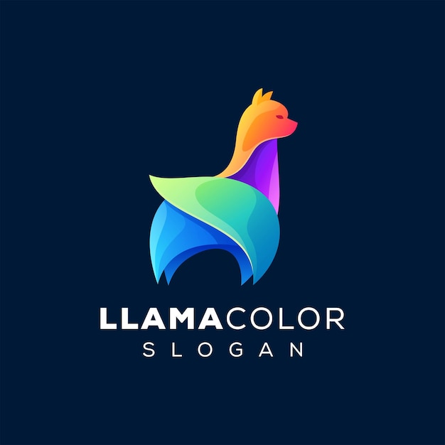 Illustration Logo Vectoriel Avec Dégradé Couleur Animale Style Coloré