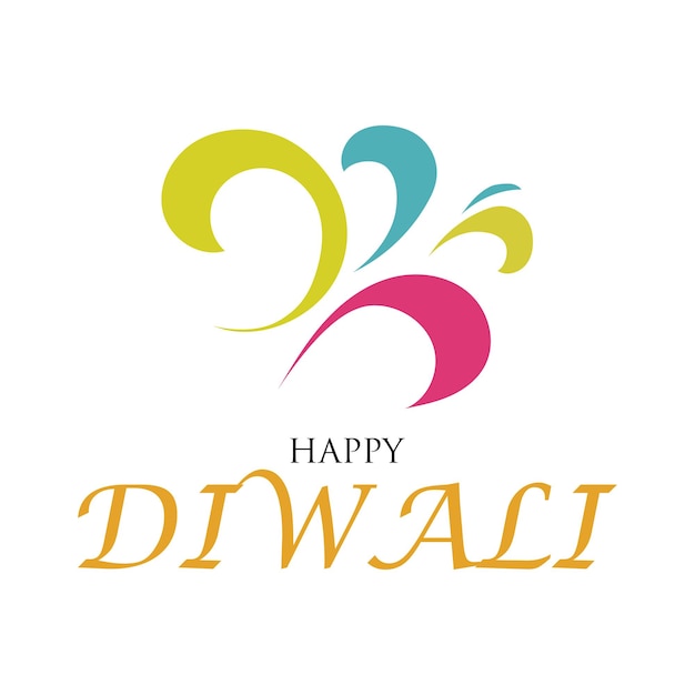 Illustration De Logo Vectoriel Sur Le Thème De La Célébration Traditionnelle Du Joyeux Diwali