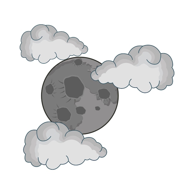 Vecteur illustration de la lune