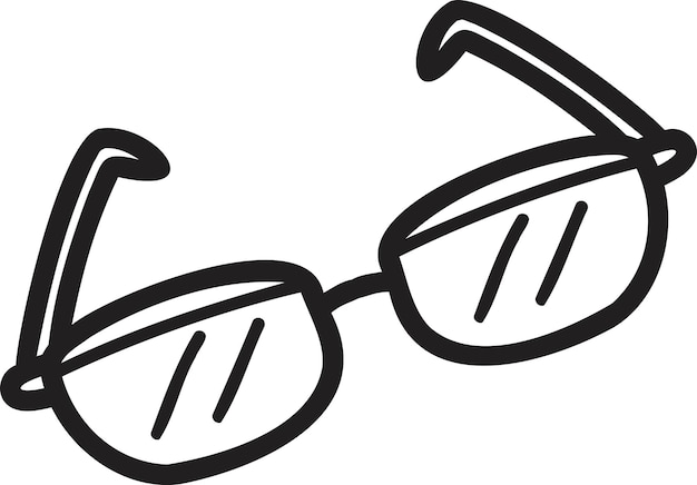 Illustration de lunettes dessinées à la main