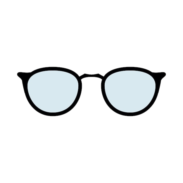 Illustration de lunettes sur fond transparent