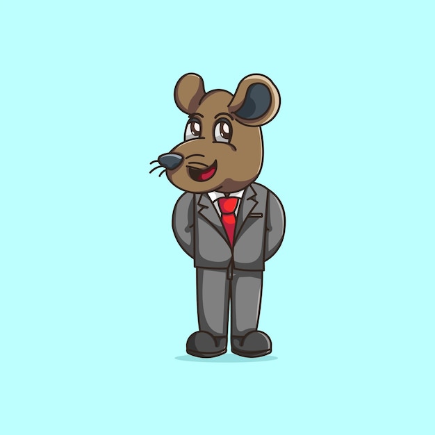 Illustration De Mafia De Souris De Dessin Animé