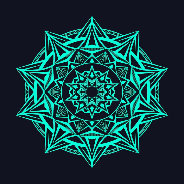 Vecteur illustration de mandala de luxe créatif