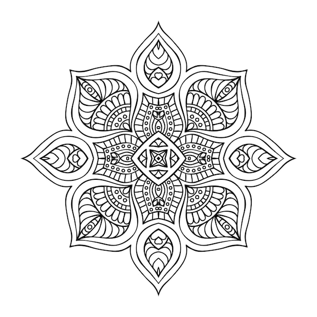 Illustration De Mandala Ornemental De Luxe