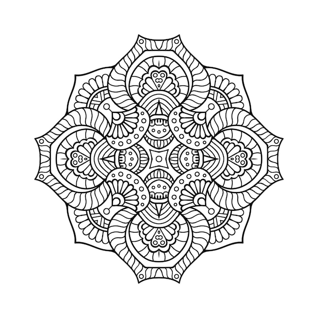 Illustration De Mandala Ornemental De Luxe