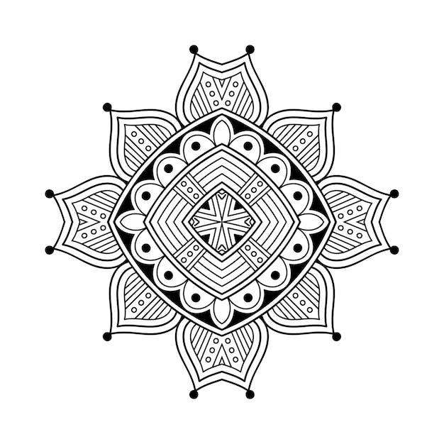 Illustration De Mandala Ornemental De Luxe