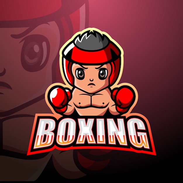 Illustration De Mascotte De Boxe Esport