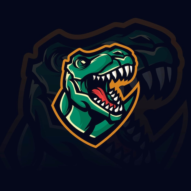 Illustration De Mascotte De Dino