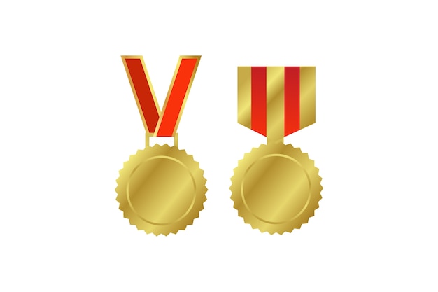 Vecteur illustration de la médaille d'or