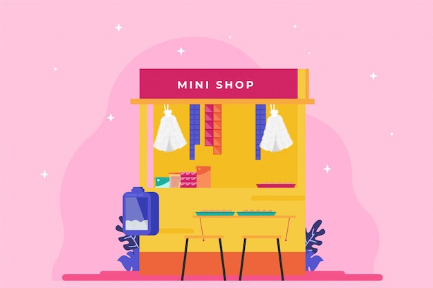 Illustration De La Mini Boutique