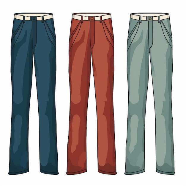 Vecteur illustration de mode porter un vêtement vêtements croquis vecteur vêtements style pantalon conception te