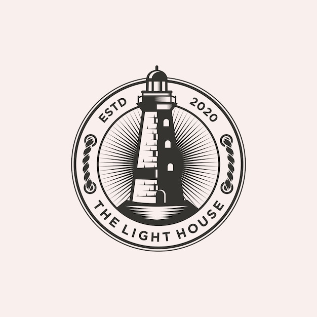 Illustration De Modèle De Logo De Phare