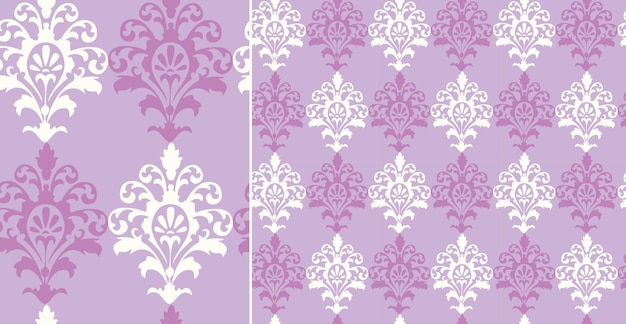 Illustration de modèle sans couture d'ornement damassé avec un design de luxe classique 3