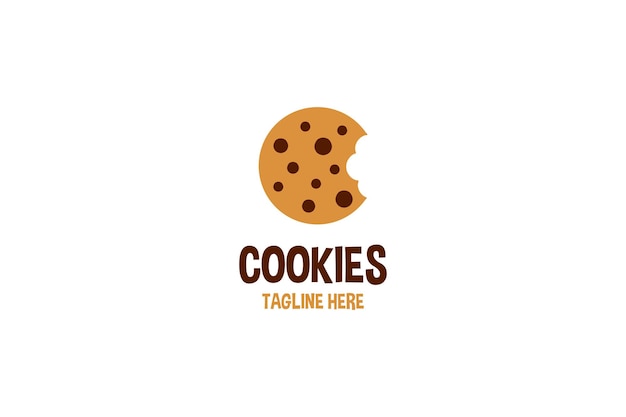 Illustration de modèle vectoriel de conception de logo de boulangerie de biscuits créatifs