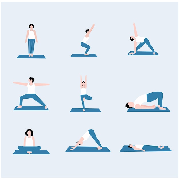 Illustration moderne du vecteur d'exercice