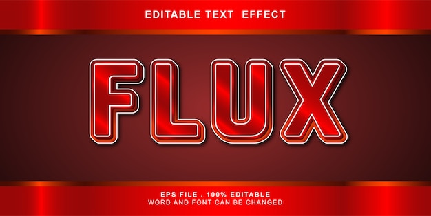 Illustration Modifiable D'effet De Texte De Flux