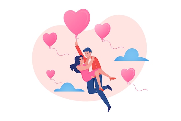 Illustration De Moments Romantiques De La Saint-valentin