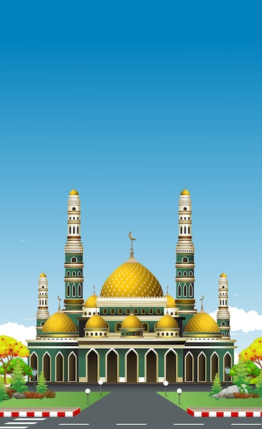 Vecteur illustration de la mosquée