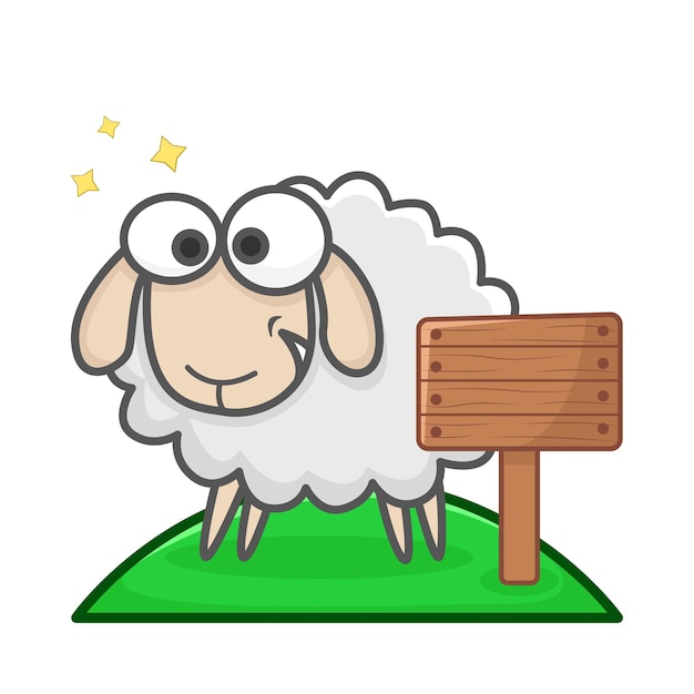 Vecteur illustration de moutons