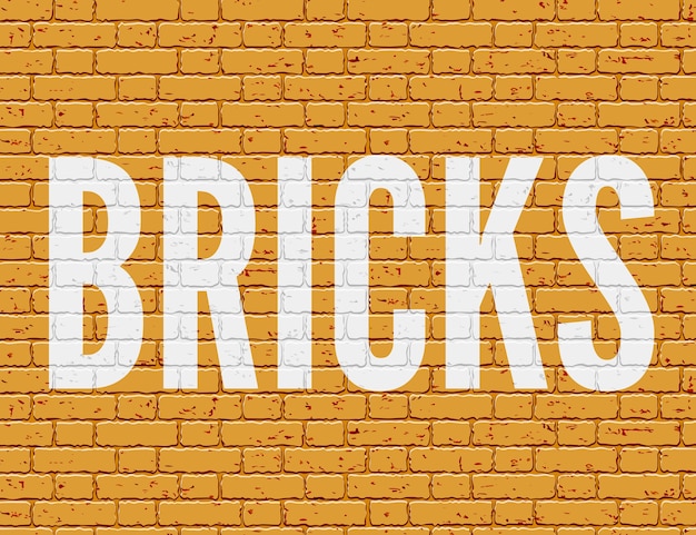 Illustration de mur grunge avec des briques