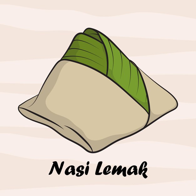 Illustration de nasi lemak en dessin vectoriel