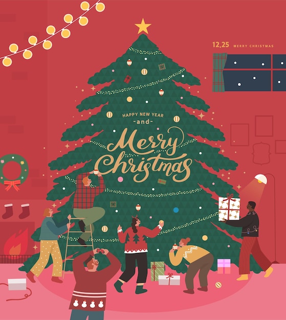 Illustration de Noël WebBanner POPUP