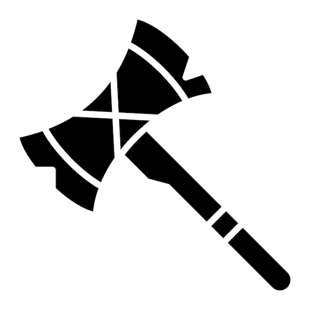 Illustration noire solide de glyphe primitif