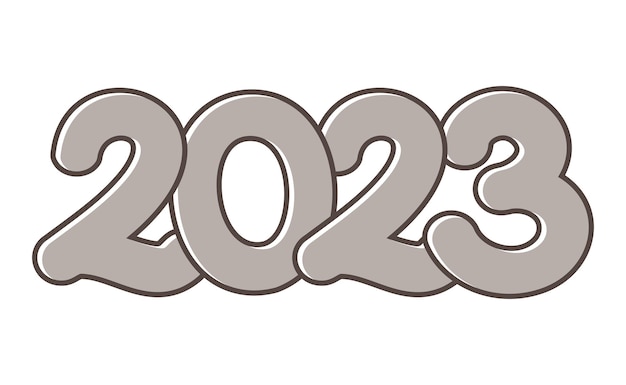 Une illustration numérotée pour commémorer 2023.