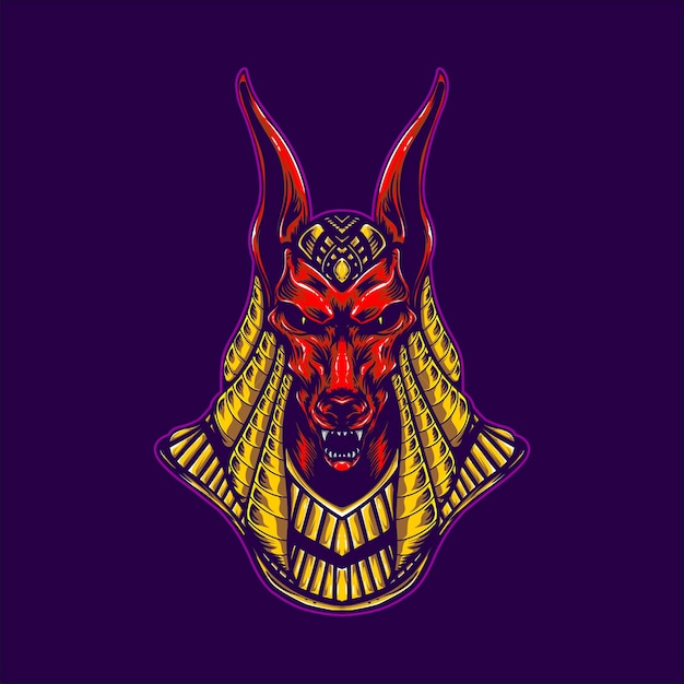 Illustration D'oeuvre D'anubis