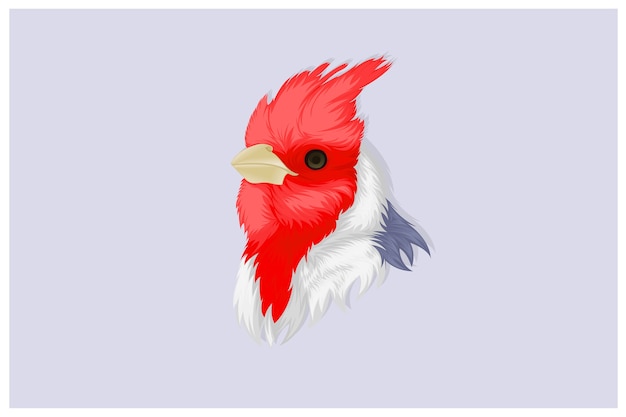Illustration D'oiseau Cardinal Dans Un Style Réaliste