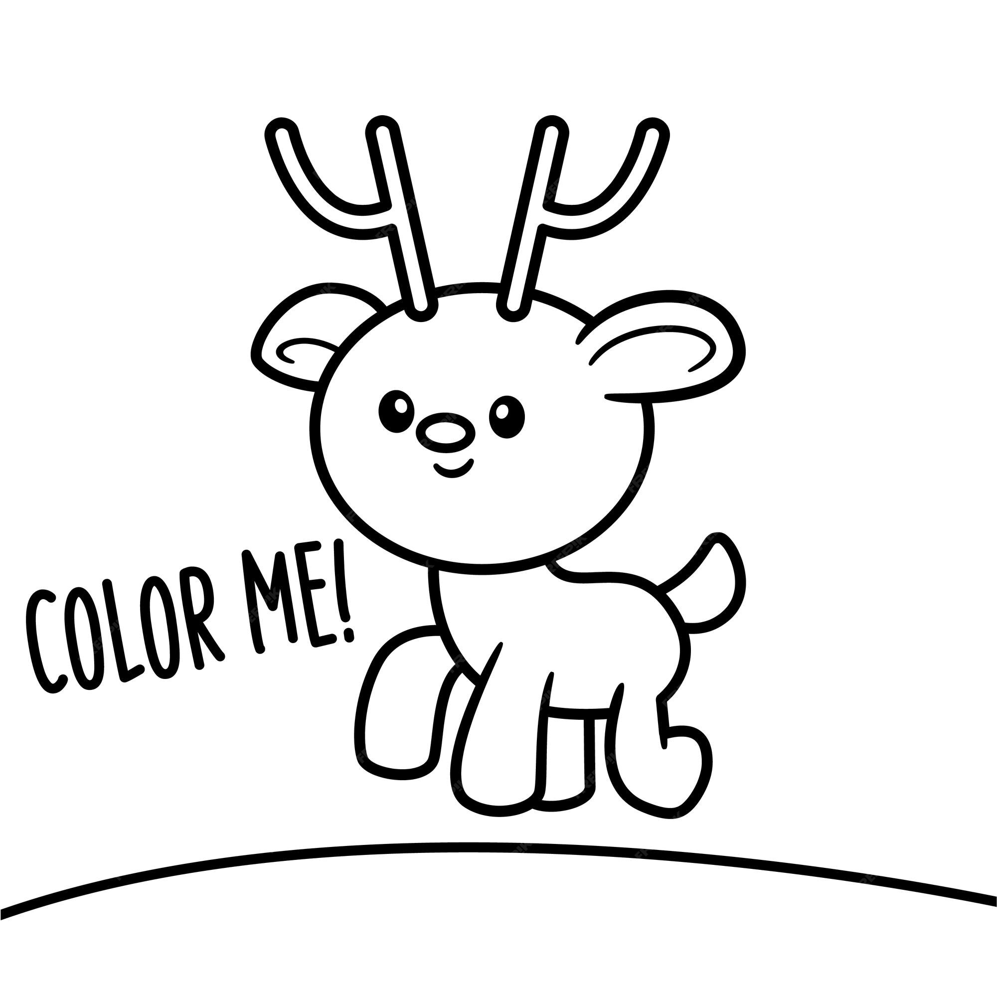 Illustration De La Page à Colorier Pour La Fête De Noël Vecteur Premium