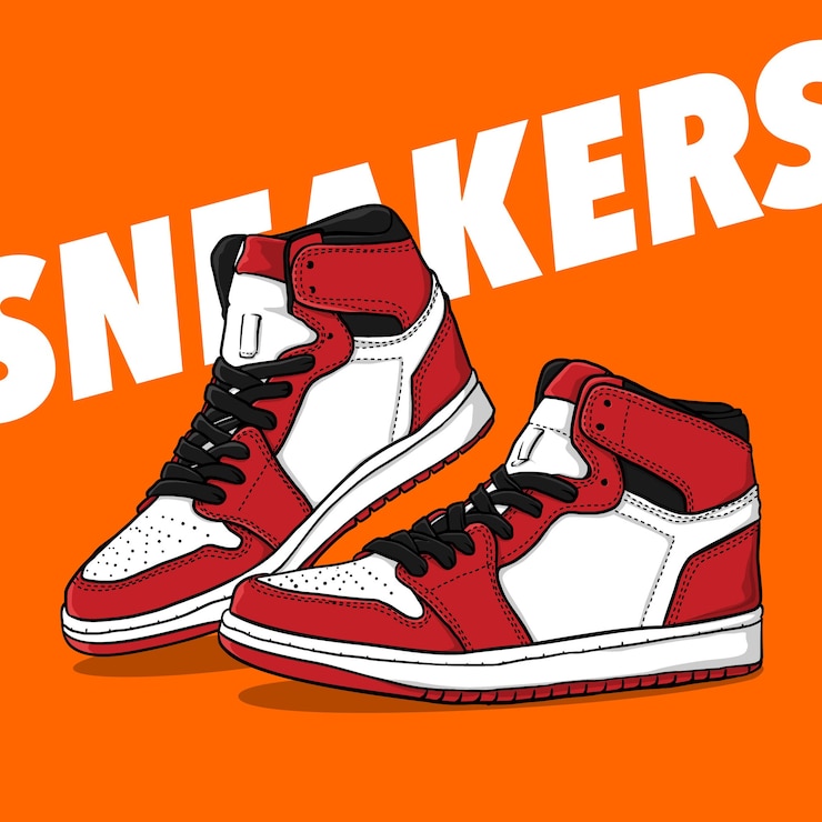 Vecteur illustration d'une paire de baskets