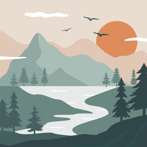 Illustration de la palette de couleurs en sourdine
