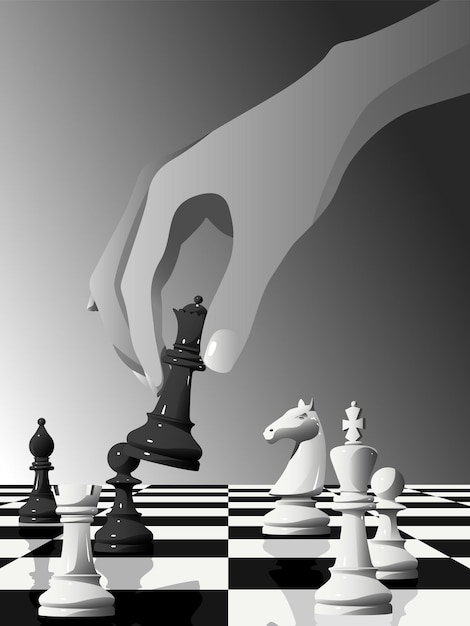 Illustration d'une partie d'échecs