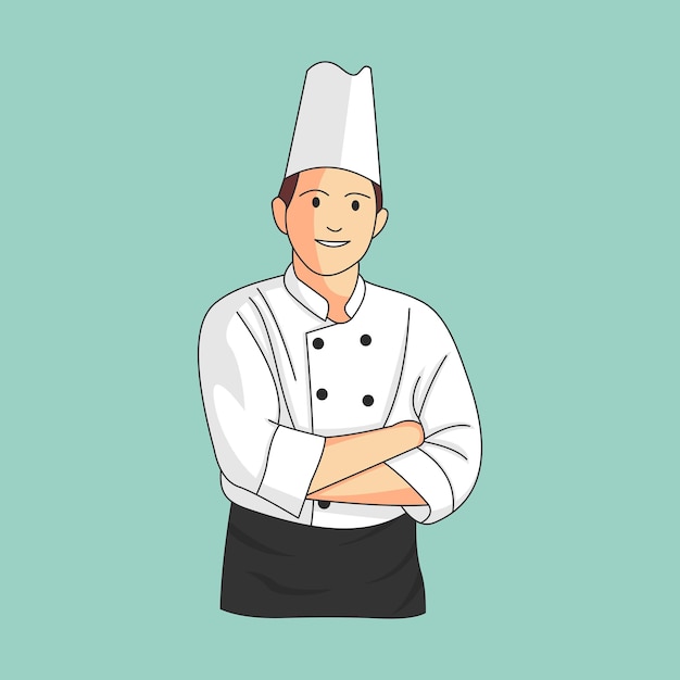 Illustration De Personnage De Chef De Restaurant Professionnel