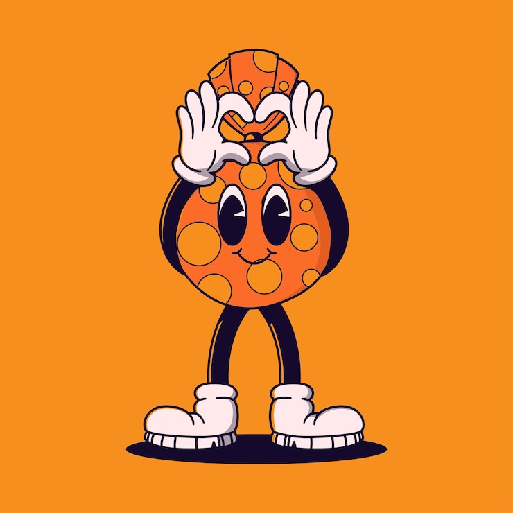 Vecteur illustration de personnage de mascotte rétro halloween
