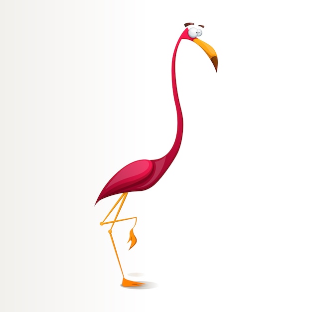 illustration de personnages flamingo dessin animé